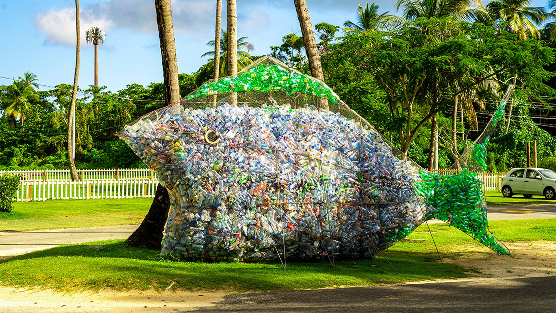 Esculturas con material reciclado
