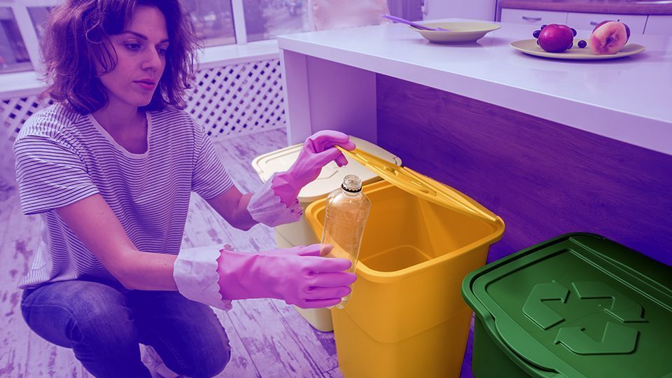 reciclar basura en el hogar